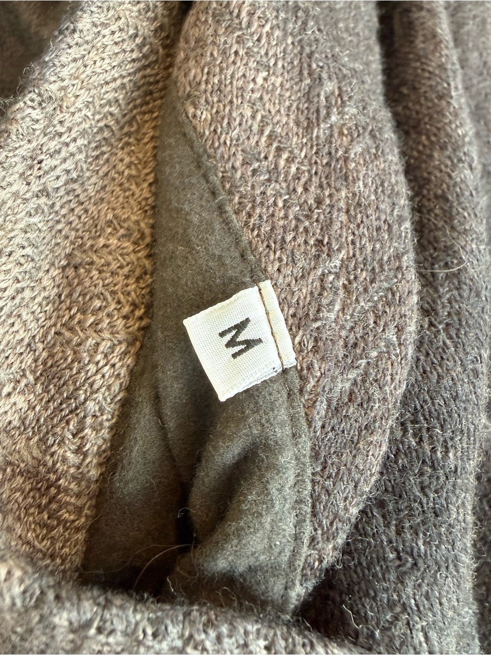 Gimo’s Men's Dark Gray Herringbone Wool Pea Coat with Faux Fur Collar - Picture 5 of 5